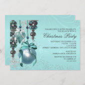 Stijlvol Ornamenten kerstfeest Uitnodigen Kaart (Voorkant / Achterkant)