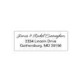 Stijlvol paar aangepast retouradres zelfinktende stempel (Design)