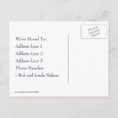 Stijlvol  paar adreswijziging aankondigingskaart (Achterkant)