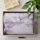 Stijlvol paars bloemen tissuepapier (Geschenk)