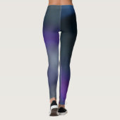 Stijlvol Paars en grijs Leggings (Achterkant)