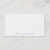 Stijlvol Paars Floral Business Card-sjabloon Visitekaartje (Achterkant)