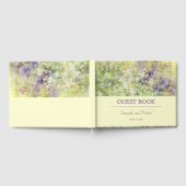 Stijlvol Paars Floral Gastenboek (Volledig)