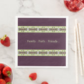 Stijlvol Paars Floral Servet (Insitu)