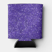 Stijlvol Paars glitter Blikjeskoeler (Voorkant)