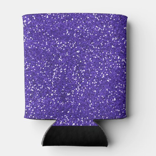 Stijlvol Paars glitter Blikjeskoeler (Achterkant)