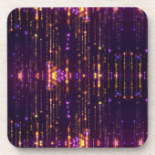 Stijlvol Paars Glitter Gold Mogern Sparkl Bier Onderzetter (Voorkant)