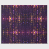 Stijlvol Paars Glitter Gold Mogern Sparkl Cadeaupapier (Vlak)