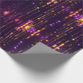 Stijlvol Paars Glitter Gold Mogern Sparkl Cadeaupapier (Hoek)