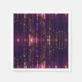 Stijlvol Paars Glitter Gold Mogern Sparkl Servet (Voorkant)