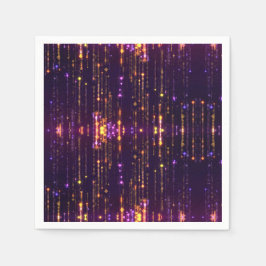 Stijlvol Paars Glitter Gold Mogern Sparkl Servet