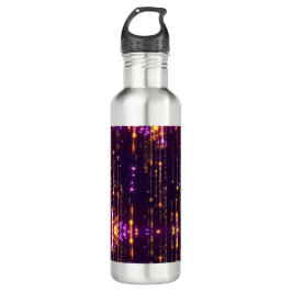 Stijlvol Paars Glitter Gold Mogern Sparkl Waterfles