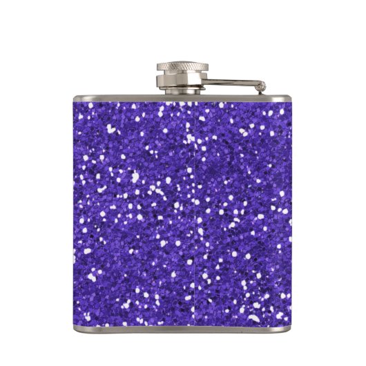 Stijlvol Paars glitter Heupfles (Achterkant)