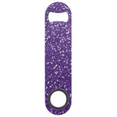 Stijlvol Paars glitter Speed Flessenopener (Voorkant)