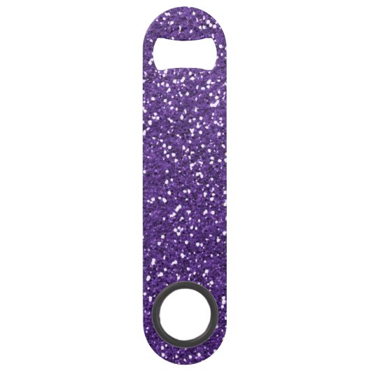 Stijlvol Paars glitter Speed Flessenopener (Voorkant)