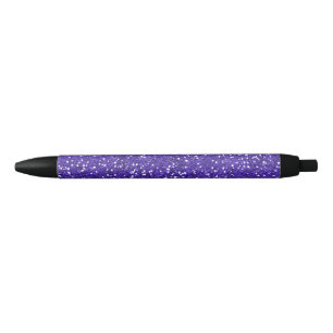 Stijlvol Paars glitter Zwarte Inkt Pen