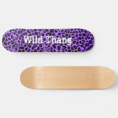Stijlvol Paars Jaguar Custom Skateboard (Horizontaal)