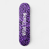 Stijlvol Paars Jaguar Custom Skateboard (Voorkant)