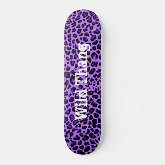 Stijlvol Paars Jaguar Custom Skateboard (Voorkant)