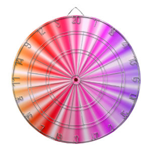 Stijlvol Paars Magenta Rood Oranje Roze Radiant Dartbord