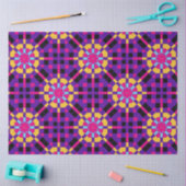 Stijlvol Paars mozaïekpatroon Tissuepapier (Craft)