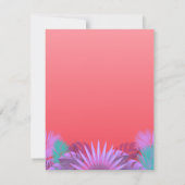 Stijlvol Paars Roze Happy Birthday-script Kaart (Achterkant)