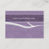 Stijlvol Paars Visitekaartje (Achterkant)