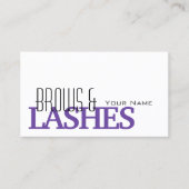 Stijlvol Paars zwart, eenvoudig en professioneel Visitekaartje (Voorkant)