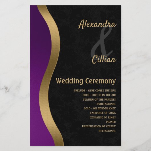 Stijlvol Paarse en gouden (Voorkant)