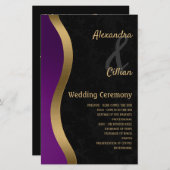 Stijlvol Paarse en gouden (Voorkant / Achterkant)