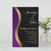 Stijlvol Paarse en gouden (Staand voorkant)