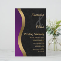 Stijlvol Paarse en gouden