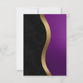 Stijlvol Paarse en gouden Kaart (Achterkant)