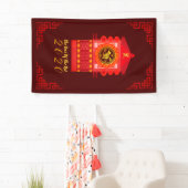 Stijlvol palanquin Chinees rattenjaar 2020 V banne Spandoek (Insitu)