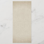 Stijlvol Pampas Grass 4 Course Wedding Menu (Achterkant)