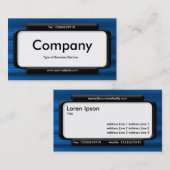 Stijlvol paneel - Blauwe textuur in geborsteld Visitekaartje (Voorkant / Achterkant)