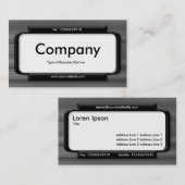 Stijlvol paneel - Geborsteld metaal textuur Visitekaartje (Voorkant / Achterkant)