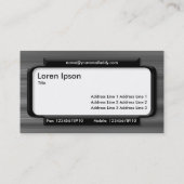Stijlvol paneel - Geborsteld metaal textuur Visitekaartje (Achterkant)