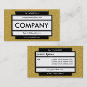 Stijlvol paneel II - Amberkleurige reliëftextuur Visitekaartje (Voorkant / Achterkant)