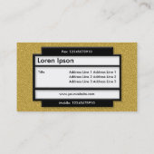 Stijlvol paneel II - Amberkleurige reliëftextuur Visitekaartje (Achterkant)