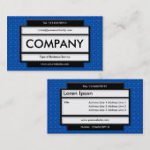 Stijlvol paneel II - Blauwe structuur II Visitekaartje (Voorkant / Achterkant)
