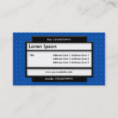 Stijlvol paneel II - Blauwe structuur II Visitekaartje (Achterkant)