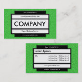 Stijlvol paneel II - Heldergroene reliëftextuur Visitekaartje (Voorkant / Achterkant)