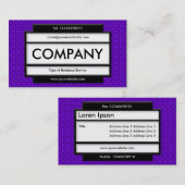 Stijlvol paneel II - Paarse textiel Visitekaartje (Voorkant / Achterkant)