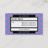 Stijlvol paneel II - Terrazzo Pattern Visitekaartje (Achterkant)