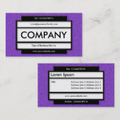 Stijlvol paneel II - Violet in reliëfdruk Visitekaartje (Voorkant / Achterkant)