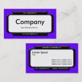 Stijlvol paneel - Indigo Blue (6600FF) Visitekaartje (Voorkant / Achterkant)