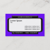 Stijlvol paneel - Indigo Blue (6600FF) Visitekaartje (Achterkant)