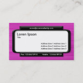 Stijlvol paneel - Magenta-penseeltextuur in pensee Visitekaartje (Achterkant)