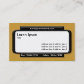 Stijlvol paneel - Raw Sienna (CC9933) Visitekaartje (Achterkant)